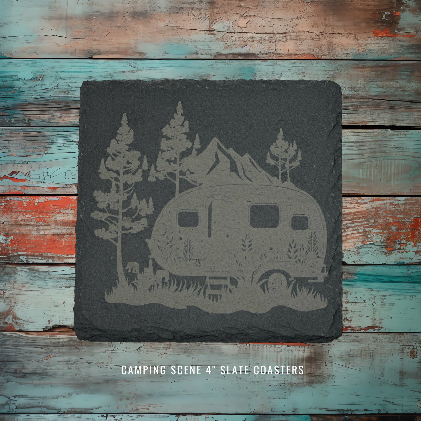 Camping Scene Coasters