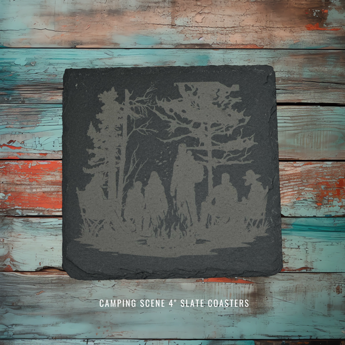 Camping Scene Coasters