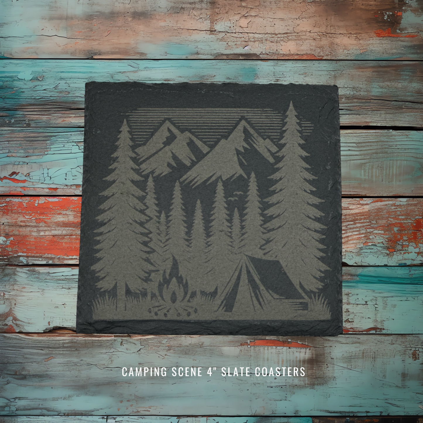 Camping Scene Coasters