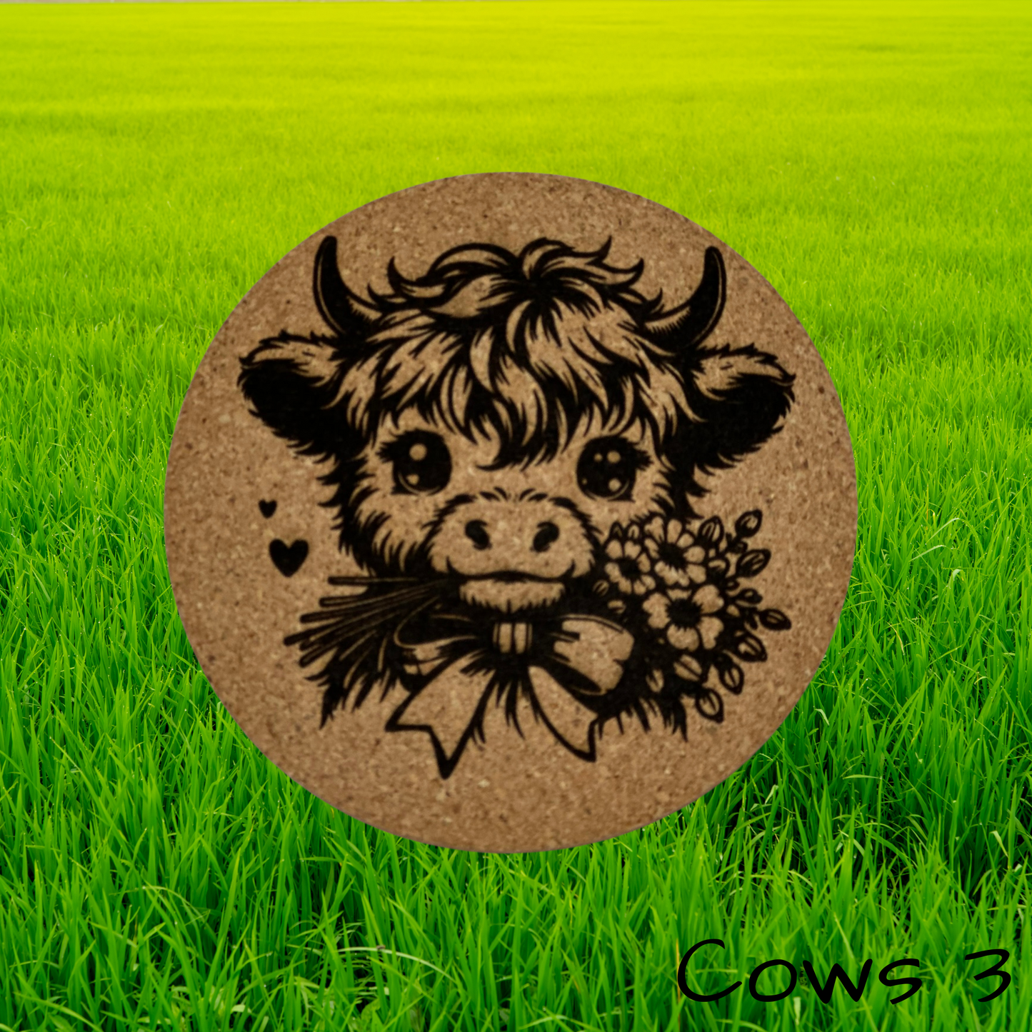 Highland Cow Coasters 3