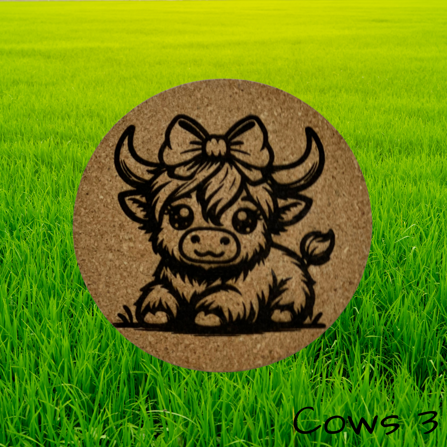 Highland Cow Coasters 3