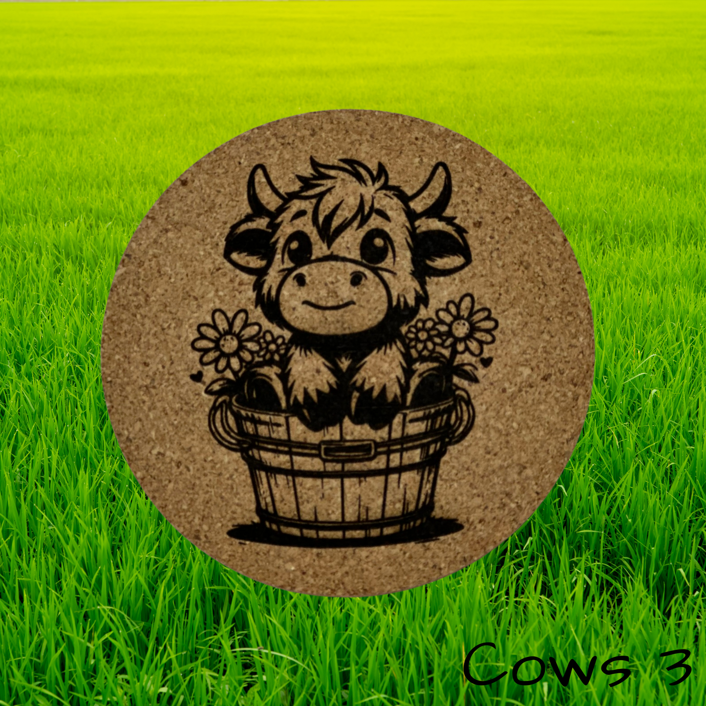 Highland Cow Coasters 3