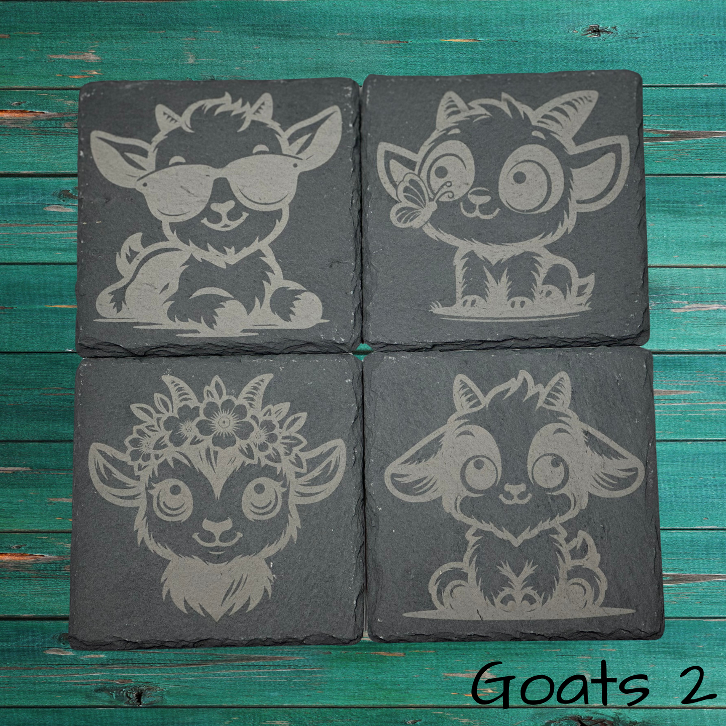 Cute Goat Coasters 2