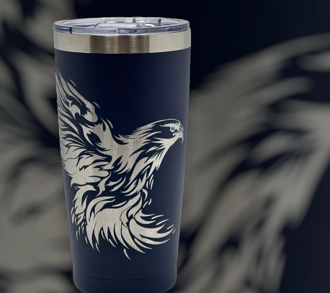 20oz Tumbler Navy Eagle